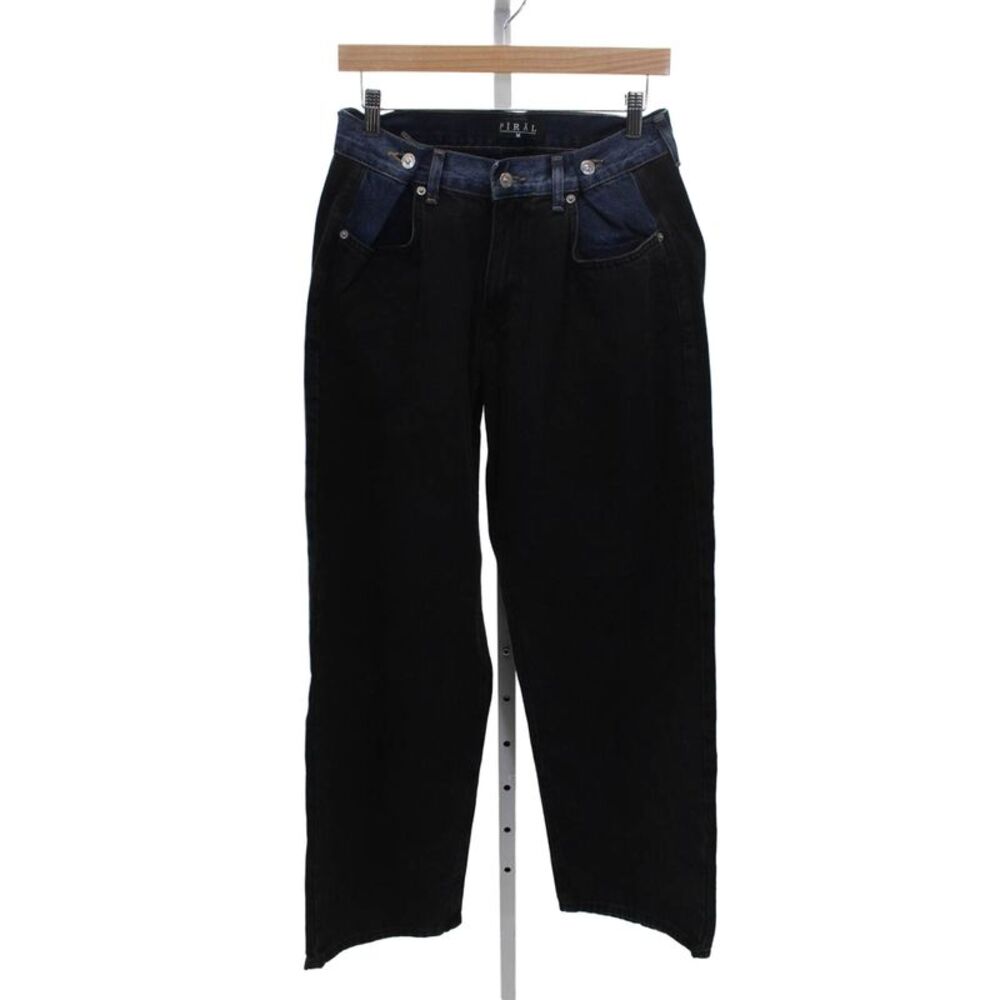 Piral Women Wide Leg Jeans Black Size M
